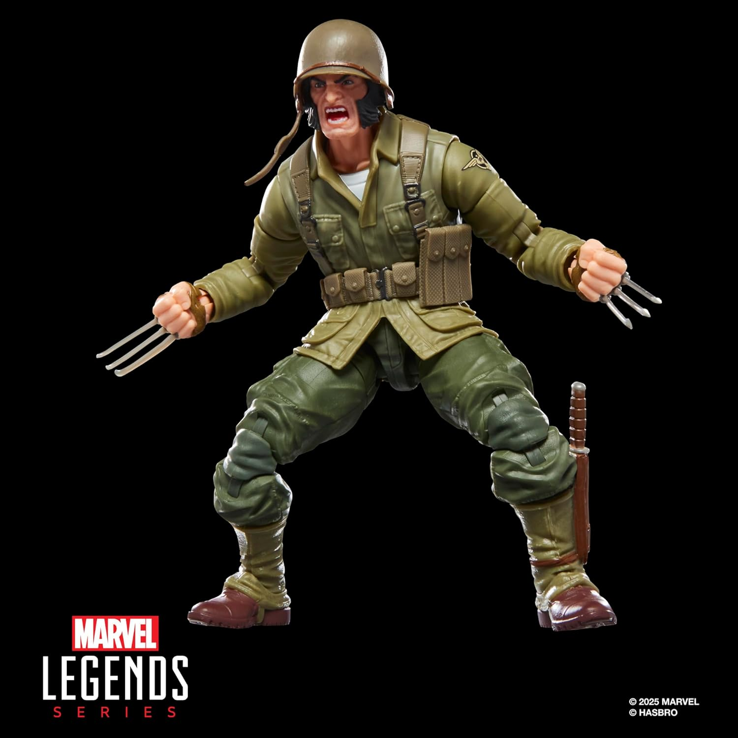 Marvel Legends Series Wolverine (WWII Logan), X-Men Comics Collectible 6-Inch Scale Action image number 2