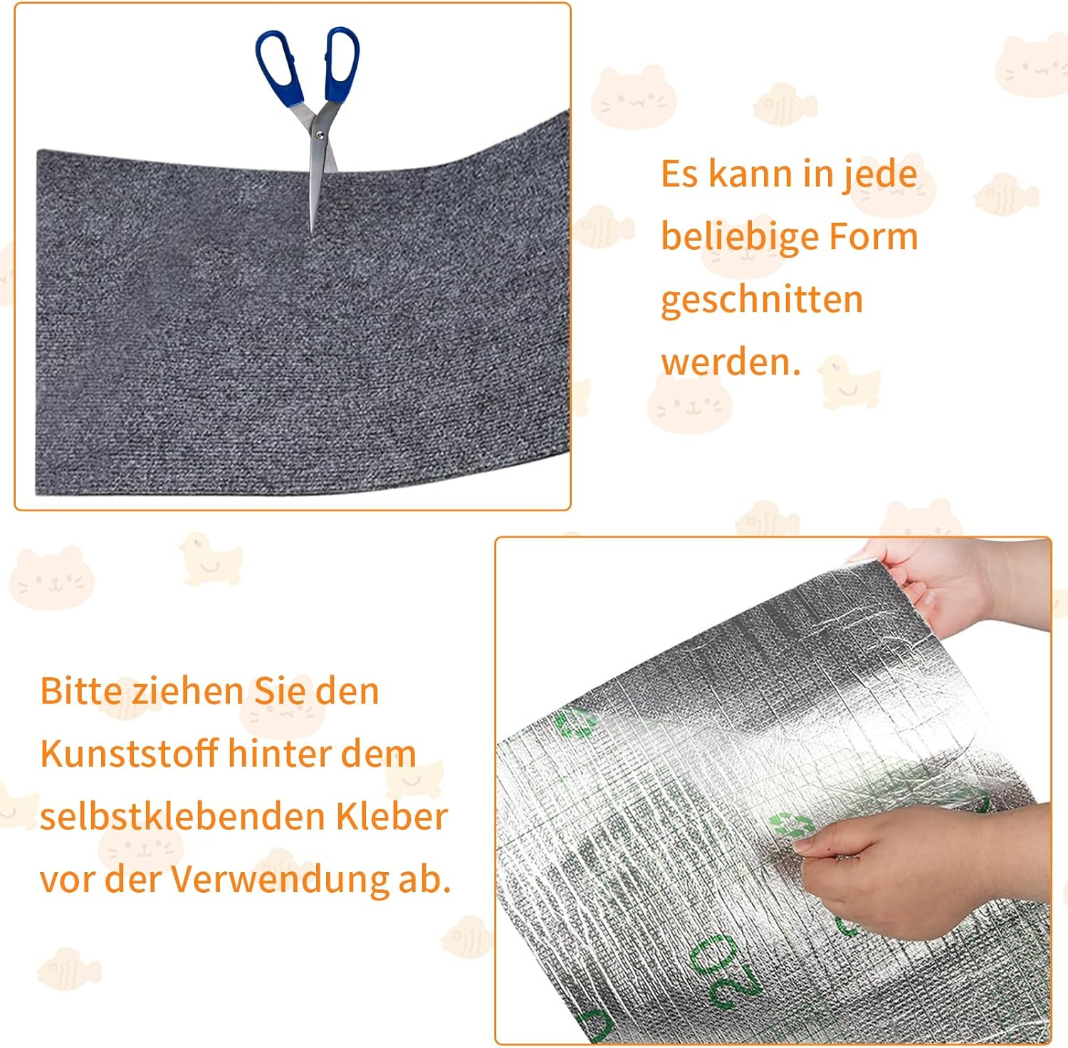 Self-Adhesive Cat Scratching Mat, Scratch Protection Sofa Cat, Scratching Board Scratching Mat Wall, Cat Scratching Mat, Cat Scratching Boards, DIY Climbing Cat Scratcher, Scratch Wall Furniture image number 5