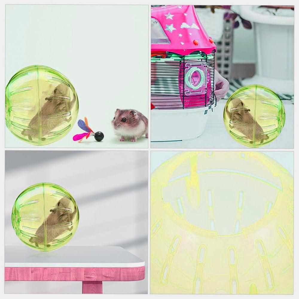 Hamster Running Balls,Hamster Exercise,Guinea Pig Exercise,Rat Exercise Ball Chinchilla Toy,Small Animal Exercise Balls,Transparent Balls for Relieves Boredom and Increases Activity ﻿ image number 6