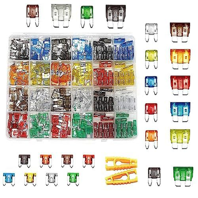 282Pcs-Car Fuses Assortment Kit,Blade-Type Automotive Fuses,Automotive Fuses-Standard & Mini & Low Profile Mini(2A/5A/7.5A/10A/15A/20A/25A/30A),Replacement Fuses for Car/Rv/Truck/Motorcycle image number 4