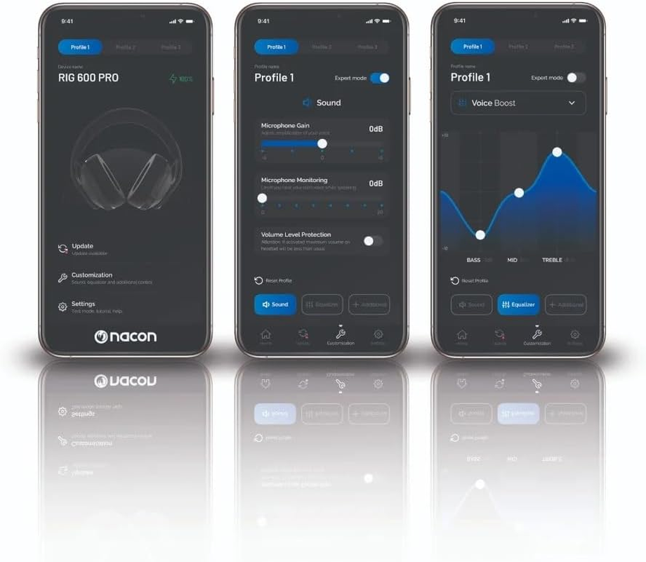 RIG 600 PRO HX Dual Wireless Universal Gaming Headset with 2.4Ghz/Bluetooth for Xbox Series X|S, Xbox One, Playstation PS4, PS5, Nintendo Switch, Switch 2, PC, Steam Deck, Android, Iphone &ndash; Black image number 1