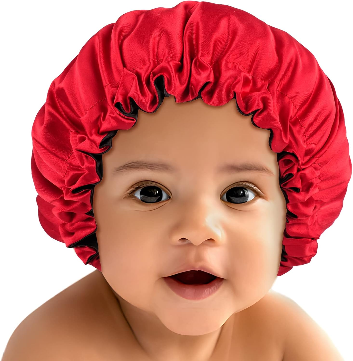 Fittia Small Bonnet for Men Sleeping: Reversible for Short Hair, Silky Satin Bonnet for No Frizzy Curls, Adjustable Non Slip
