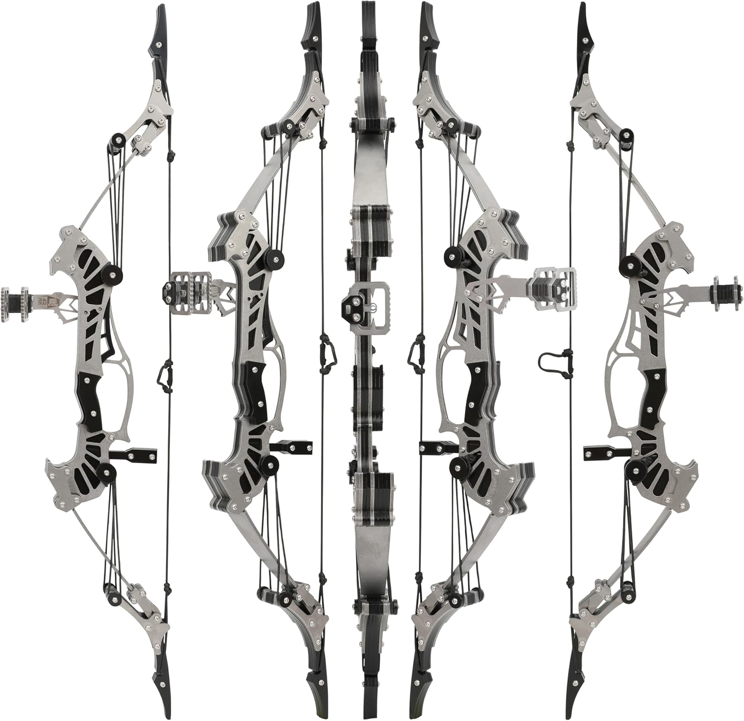 ZSHJGJR 16" Mini Compound Bow 16Lbs, Mini Archery Bow and Arrow Set, Mini Recurve Bow Set, Right/Left Handed for Target Shooting Hunting Games Archery Bow Set Gift