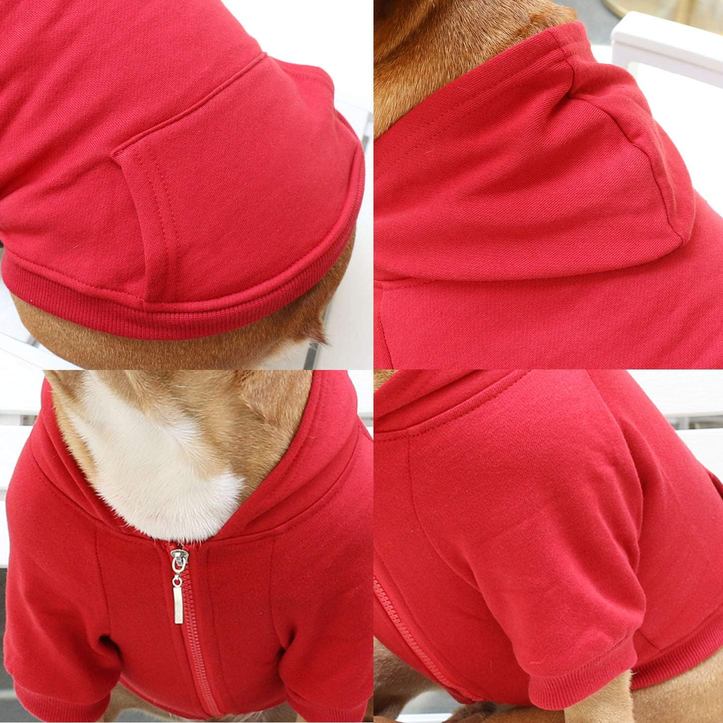 Ichoue Dog Half Zipper Hoodie Clothes Sweatshirt image number 3