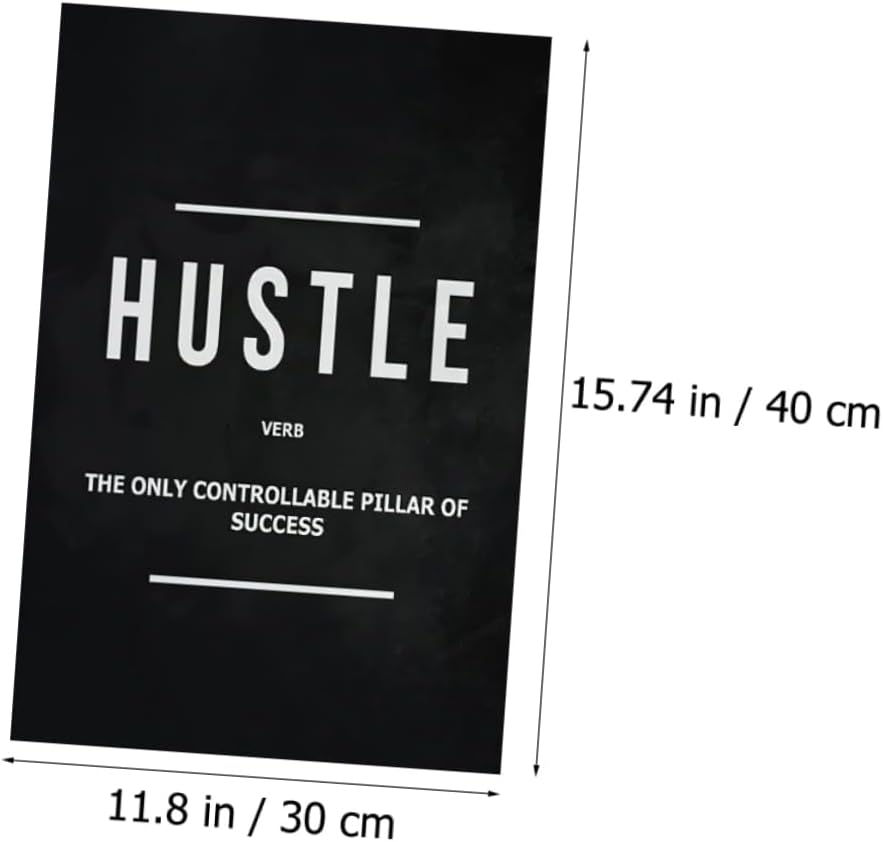 ETHZZLE Inspirational Non-Woven Wall Art Motivational Quotes Poster 3Pcs Set Artistic Home Office Decoration Wall Hanging for Work and Business image number 2