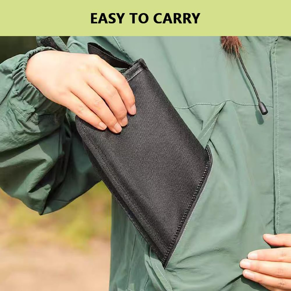 Portable Folding Camping Stool with Carry Bag &ndash; 30Cm Lightweight Foldable Chair, Supports 100Kg &ndash; Compact Travel Seat for Fishing, Hiking, Picnic, Beach and BBQ