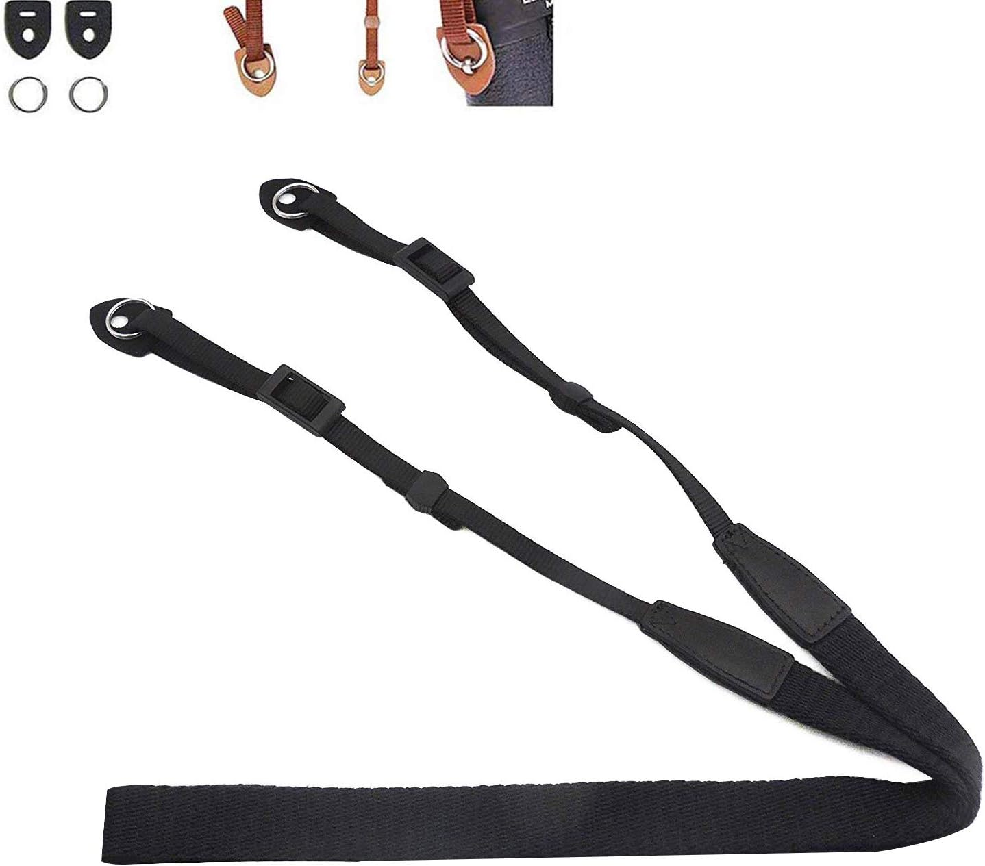 CHMETE Mirrorless Camera Neck Strap (Black.) image number 3