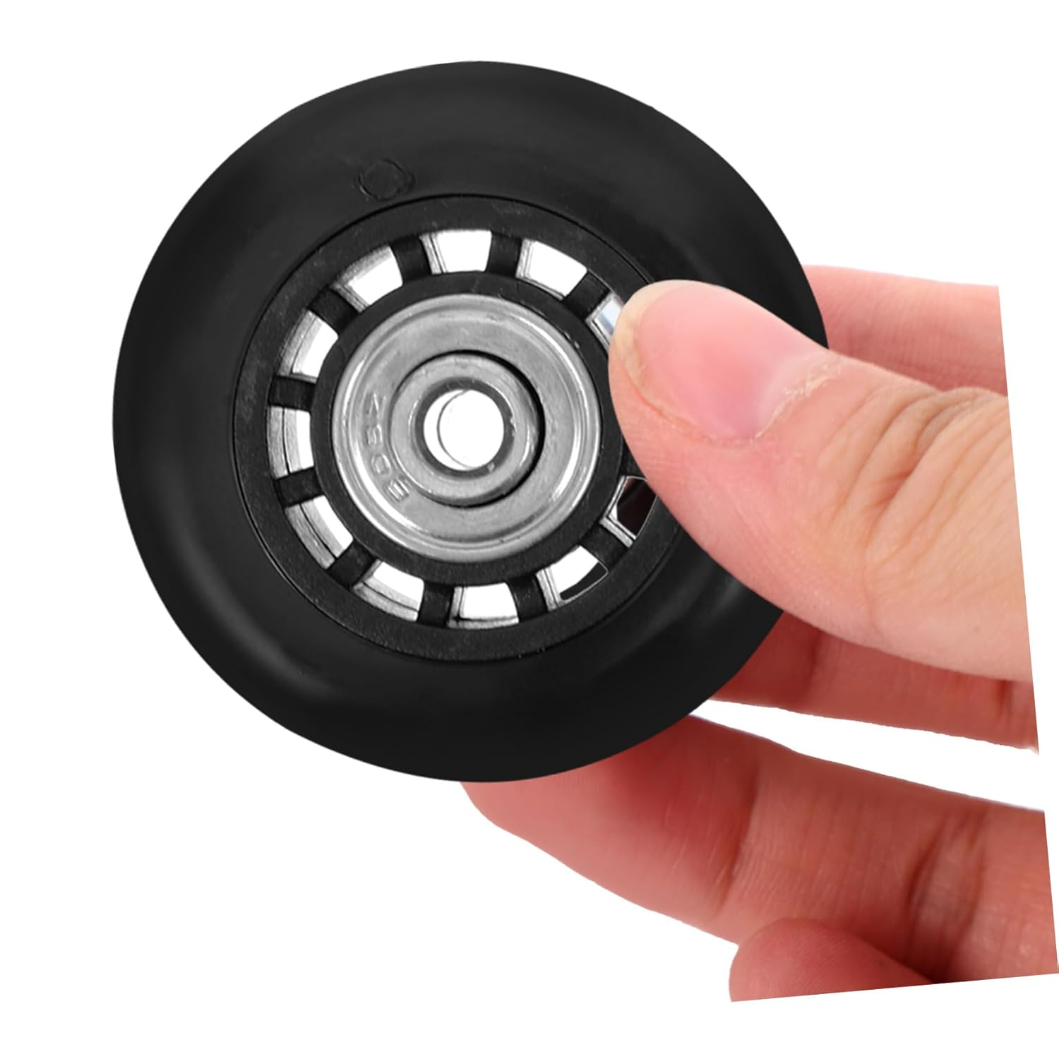 Anneome 2Pcs Luggage Replacement Wheels with Metal Bearing 60X23Mm Swivel Caster Wheels for Suitcase Repair and Travel Trolley Bags image number 2