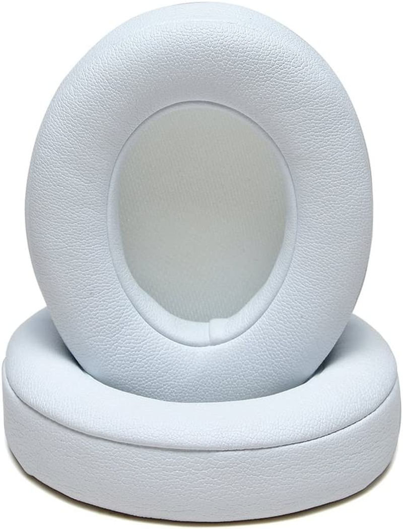 Ear Pads Replacement for Beats Dr. Dre Solo 2 Wireless/Dr. Dre Solo 3 Wireless Headphone by MMOBIEL - Memory Foam and Protein PU Ear Pad Cushions - On-Ear Earpads Replacement &ndash; White image number 5