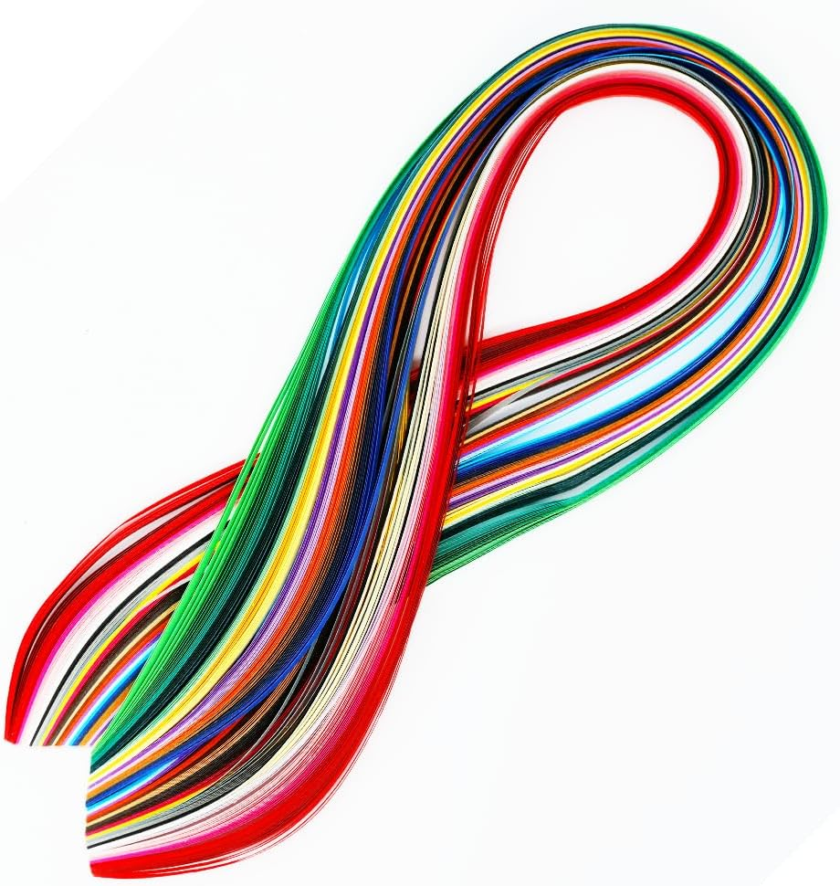 180Pcs Premium Quilling Paper Strips with 36 Vibrant Colors, 54Cm X 5Mm DIY Craft Strips for Kids & Adults Ideal for Card Making, Scrapbooking, Home Decor image number 2