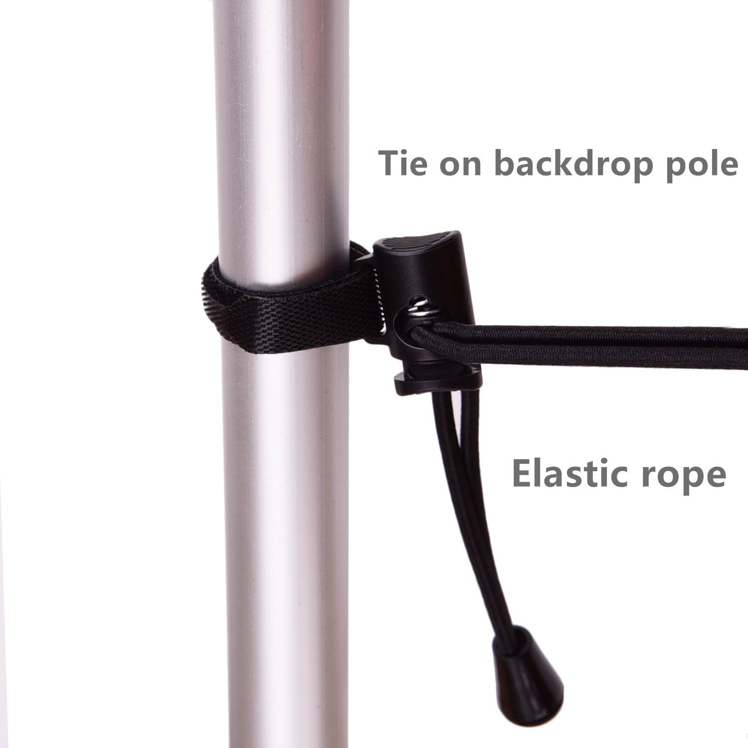 Sunmns 12 Pack Background Backdrop Clips Clamps Holder for Photography, Video and Television, Black image number 1