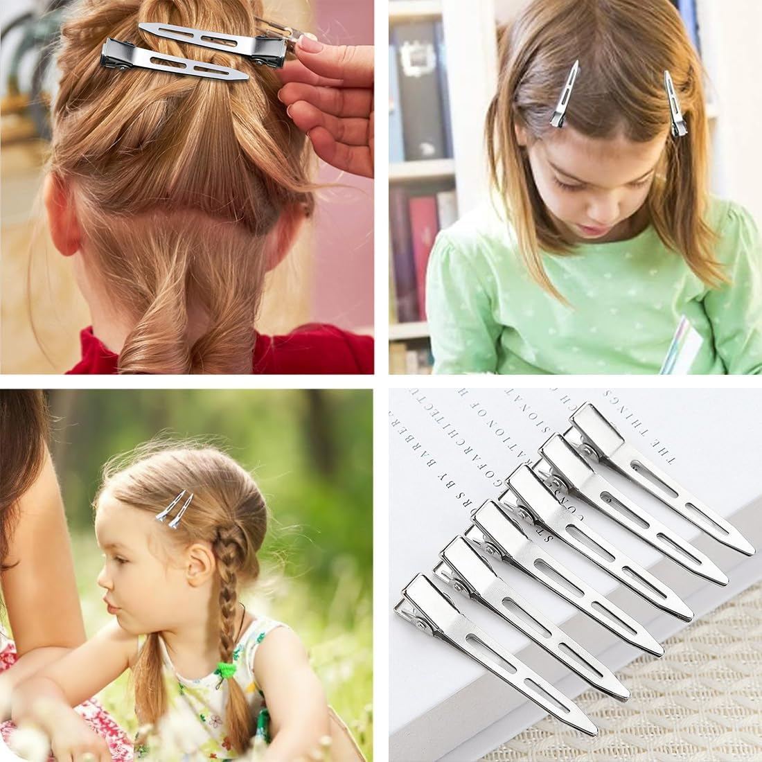Aililong Pack of 60 Hair Clips, Alligator Clips, Hair Clips for Women, Hair Clips, Hairdressing Supplies, Hair Clips for Styling, 2.2 Inch Hair Clips, Small Hair Clips for Women image number 6