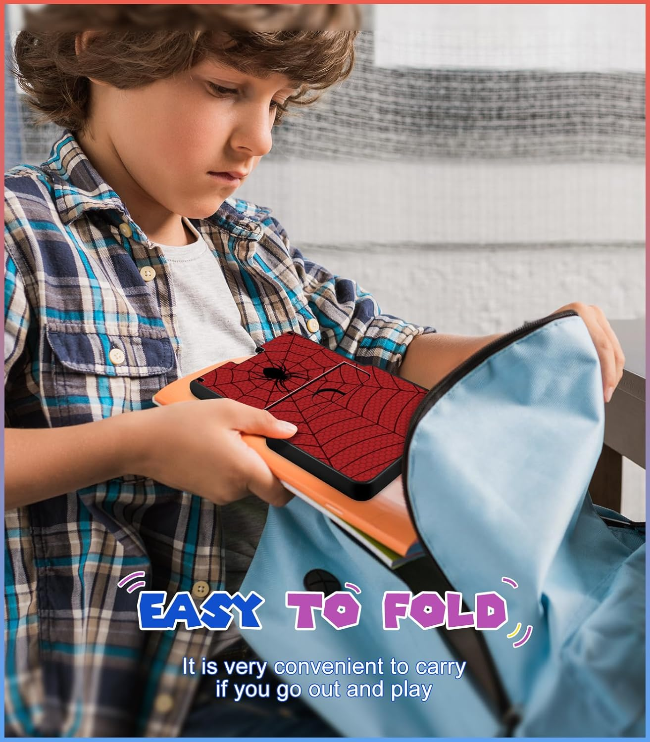 Lotadilo for Nintendo Switch Stand Holder Cute - for Nintendo Switch Holder Stand for OLED Boys Girls Teen Girly Design Cool Style Adjustable Portable Foldable Switch Accessories, Black Red image number 4