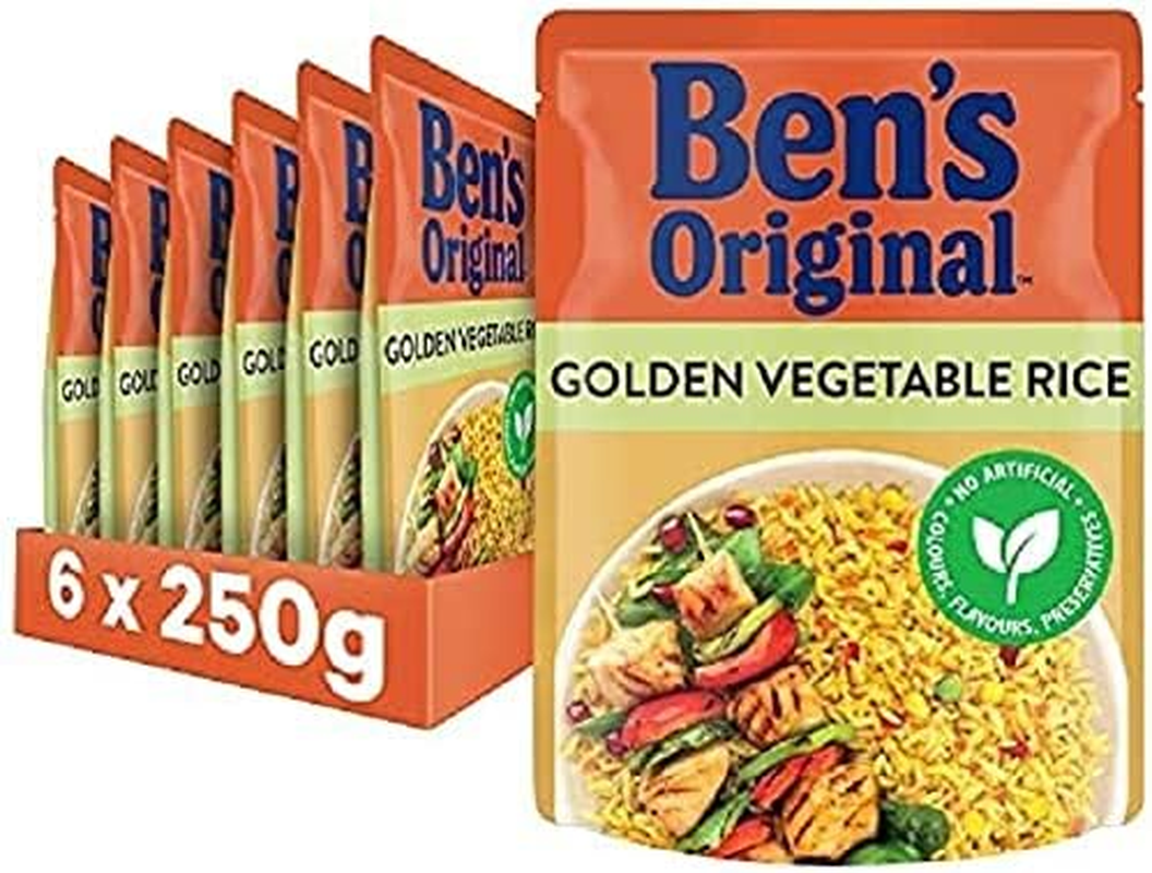 Mars Food Ben'S Original Rice Golden Vegetable 6X250G Pouch