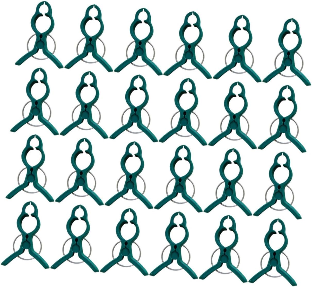 BCOATH 60Pcs Garden Plant Clamps and Tomato Support Clips for Climbing Plants Large Green Orchid Vine Clips Set Sturdy Fixing Clamps for Outdoor Gardening and Vegetable Vine Support image number 1