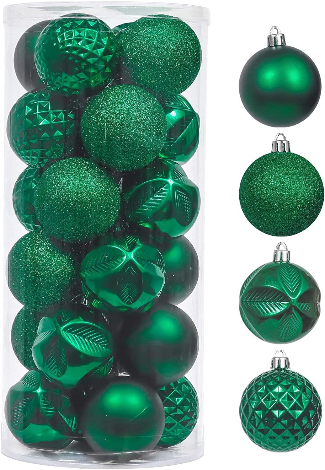 Valery Madelyn 24Ct Bronze Copper Shatterproof Christmas Ball Ornaments, 2.36 Inches Luxury Brown Hanging Ornaments for Christmas Trees Xmas Holiday Decor