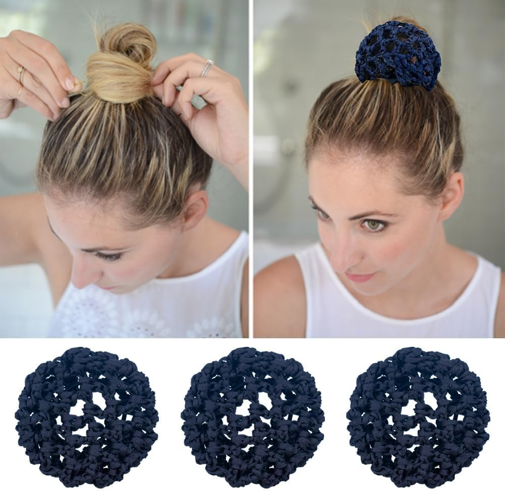 Ballet Hair Bun Cover Hair Nets for Buns, 8Pcs Dance Hair Bun Ballet Net Stretchy Elastic Bun Hair Net,Hair Bun Holder Ballet Hair Nets Cover Dance Hair Bun Nets Ballet Hair Bun Cover Elastic Bun Nets
