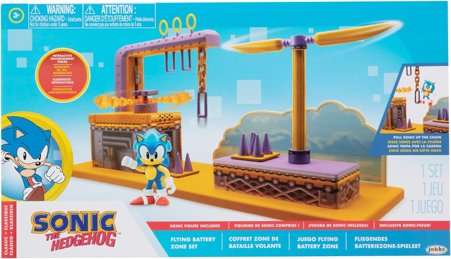Sonic - 2.5" Flying Battery Zone Playset image number 3