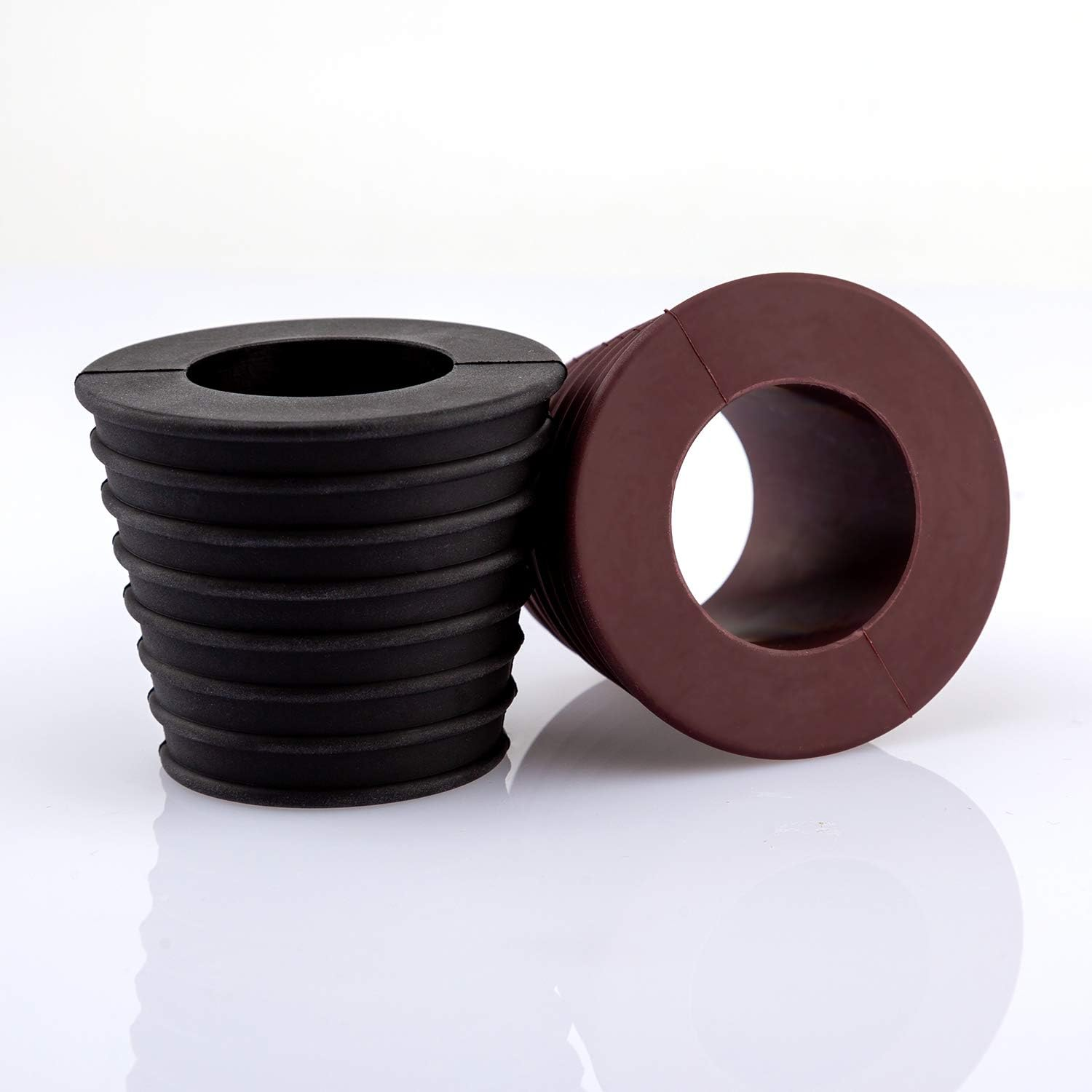 AIEX 1.9 to 2.7 Inch 2Pcs Umbrella Cone Wedge Plug for Patio Table Hole Opening Umbrella Pole Diameter 1.5 Inch/ 38Mm(Dark Brown and Black) image number 5