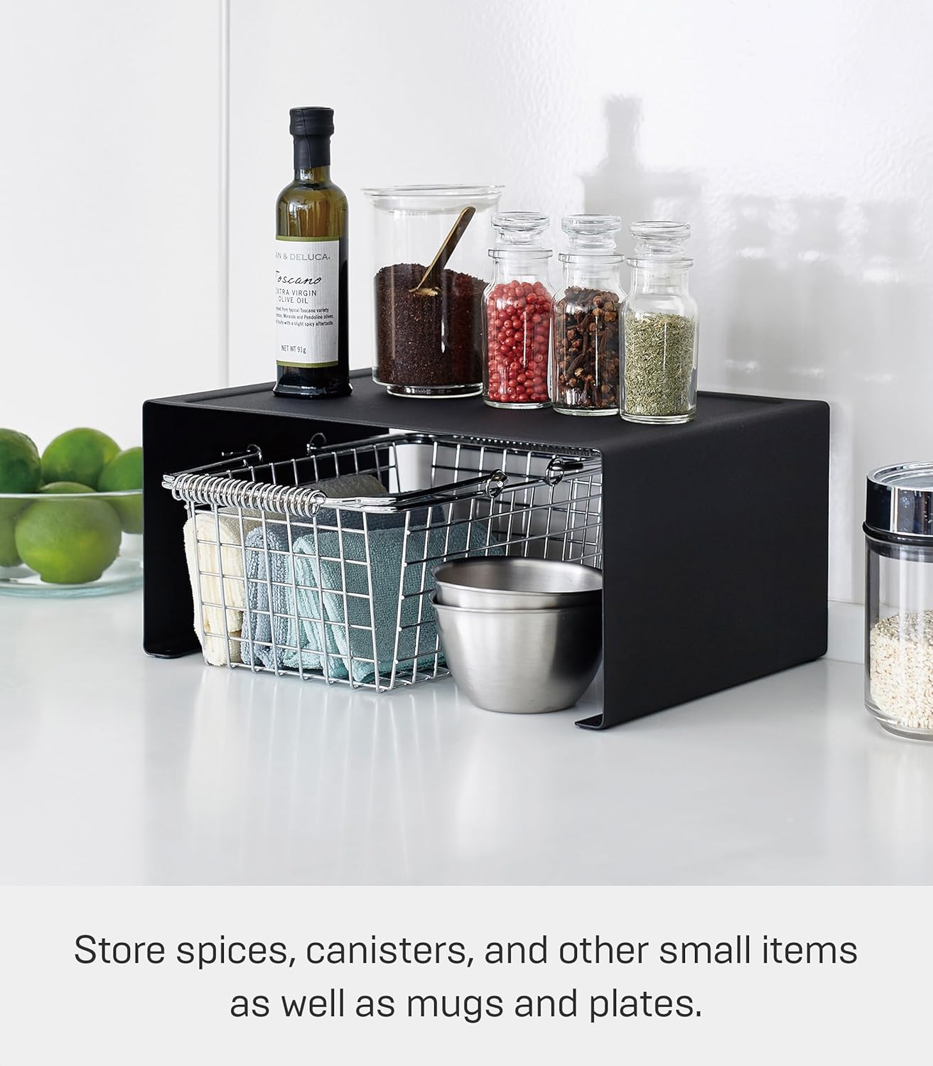 Yamazaki Home Tower Stackable Kitchen Rack &ndash; Storage Organizer Counter Shelf Large image number 4