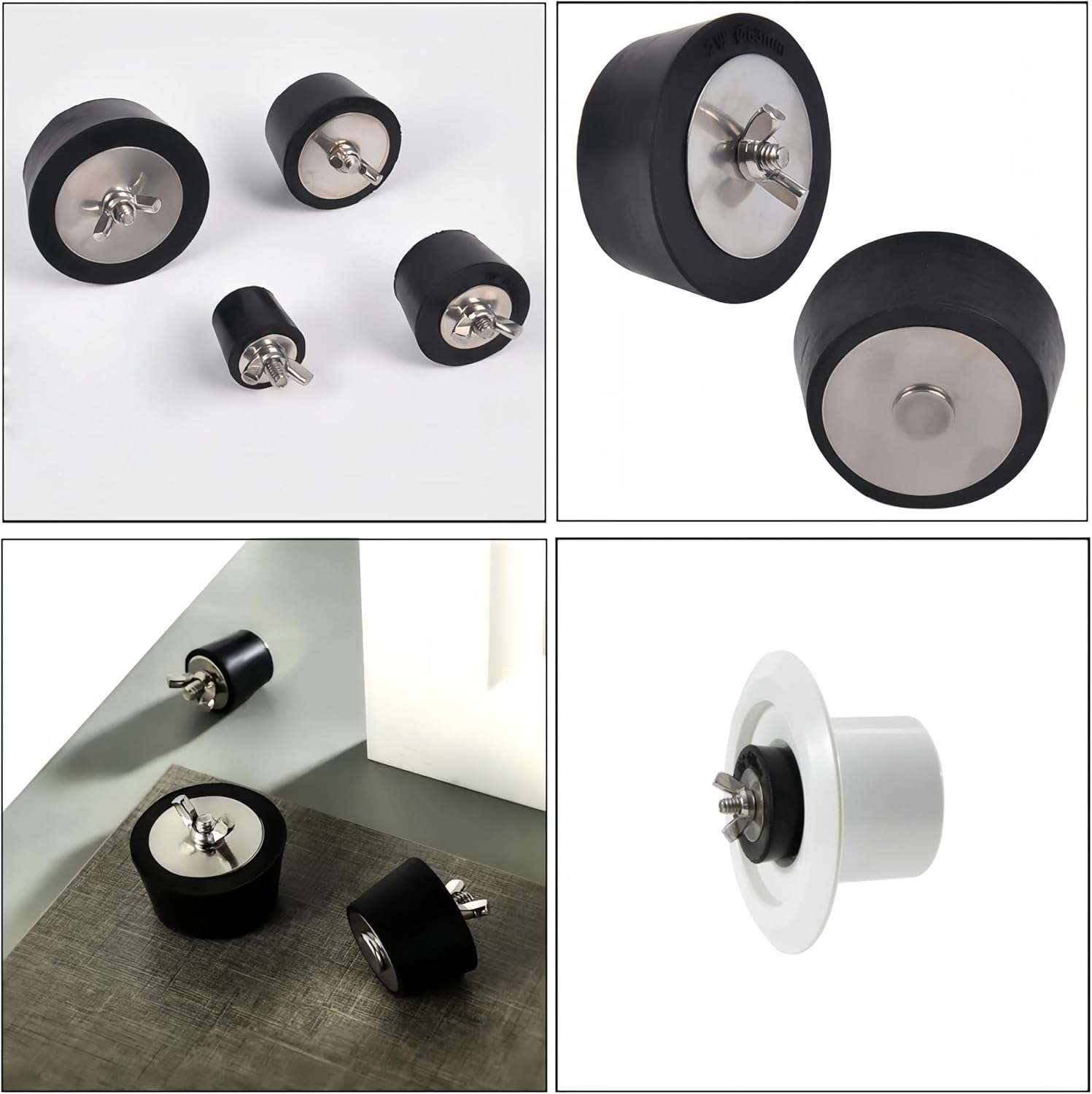 4 Size Pool Winterizing Plugs,Pool Return Line Plugs,Pool Winterizing Plug Pool,Rubber Hole Stoppers,Plug for Inground for Inground Pool above Ground Pool(25Mm+32Mm+38Mm+51Mm)