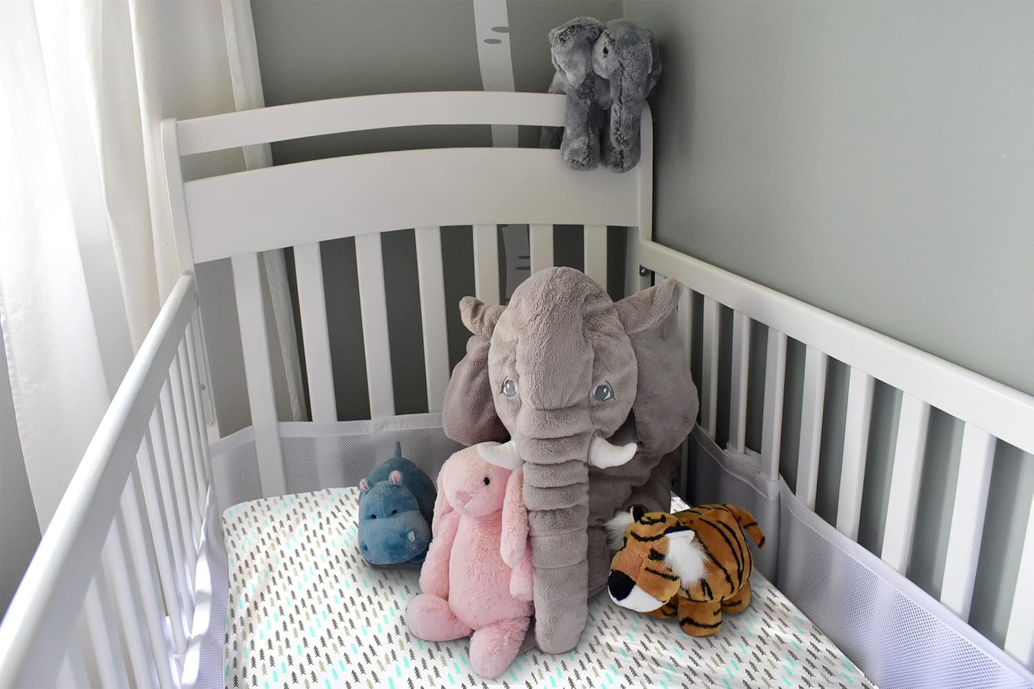 Baby Bassinet Sheet Set for Girl, 3 Pack, Universal Fitted for Oval, Hourglass & Rectangle Bassinet Mattress, Fitted Sheets Size 32 X 16 X 4 Inches image number 6