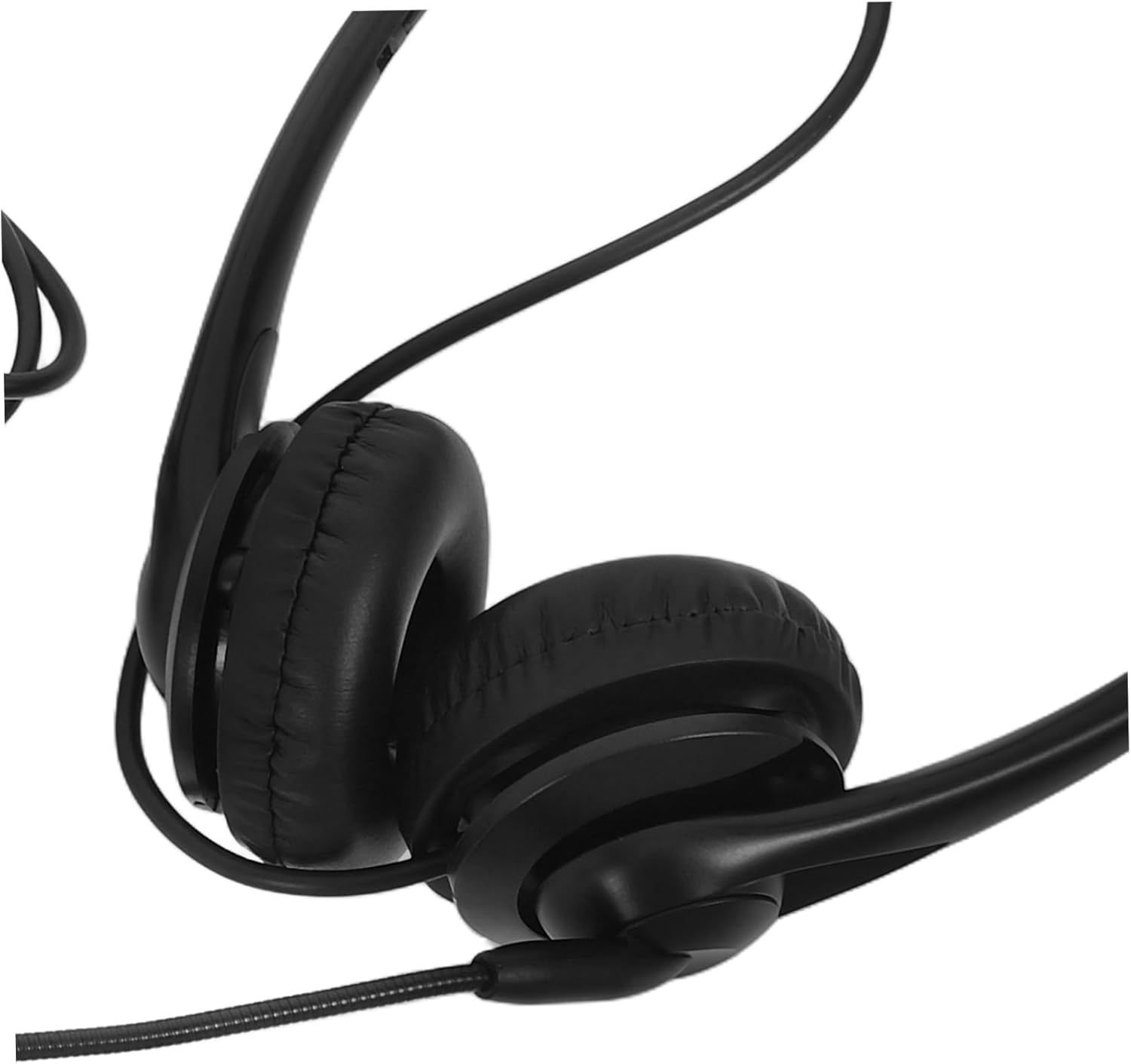 SEWACC Noise Canceling Headphones Microphone for Comfortable Use during Webinars and Online Classes Featuring Deep Bass and Stereo Sound for Gaming and Studying