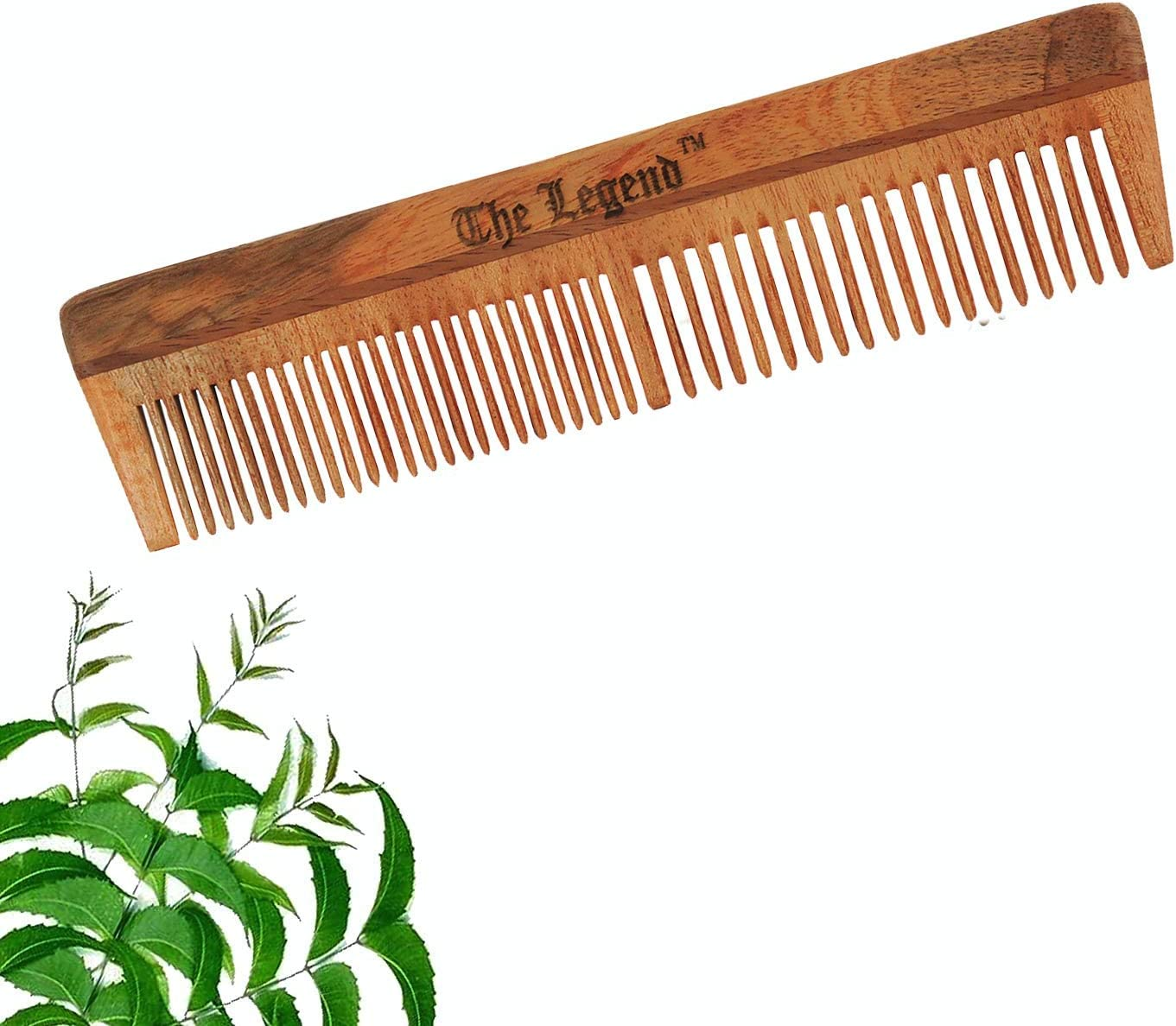 The Legend Organic Neem Wood Comb, Brown (Regular) image number 1