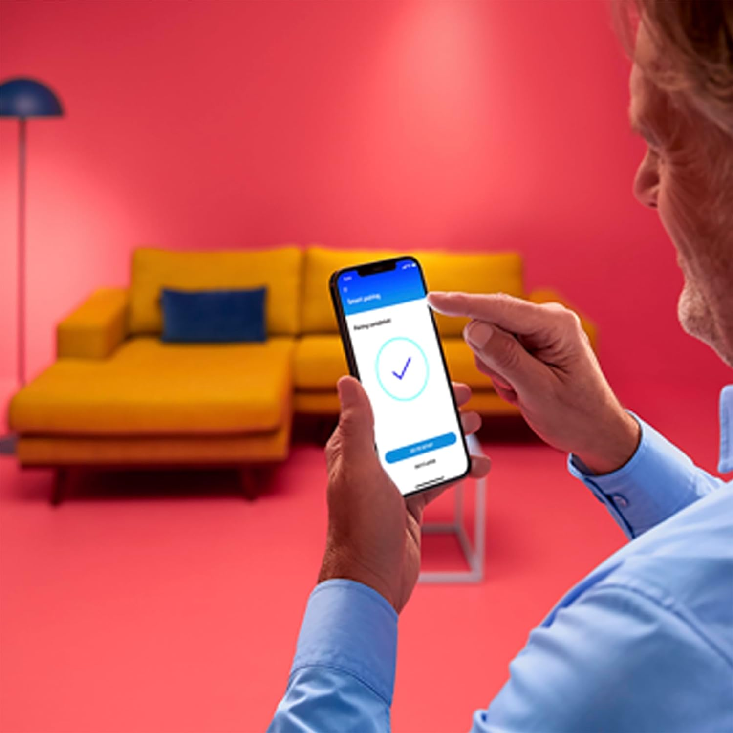 Wiz Squire Smart Table Lamp White Smart Home Lighting for Indoor Tables image number 2