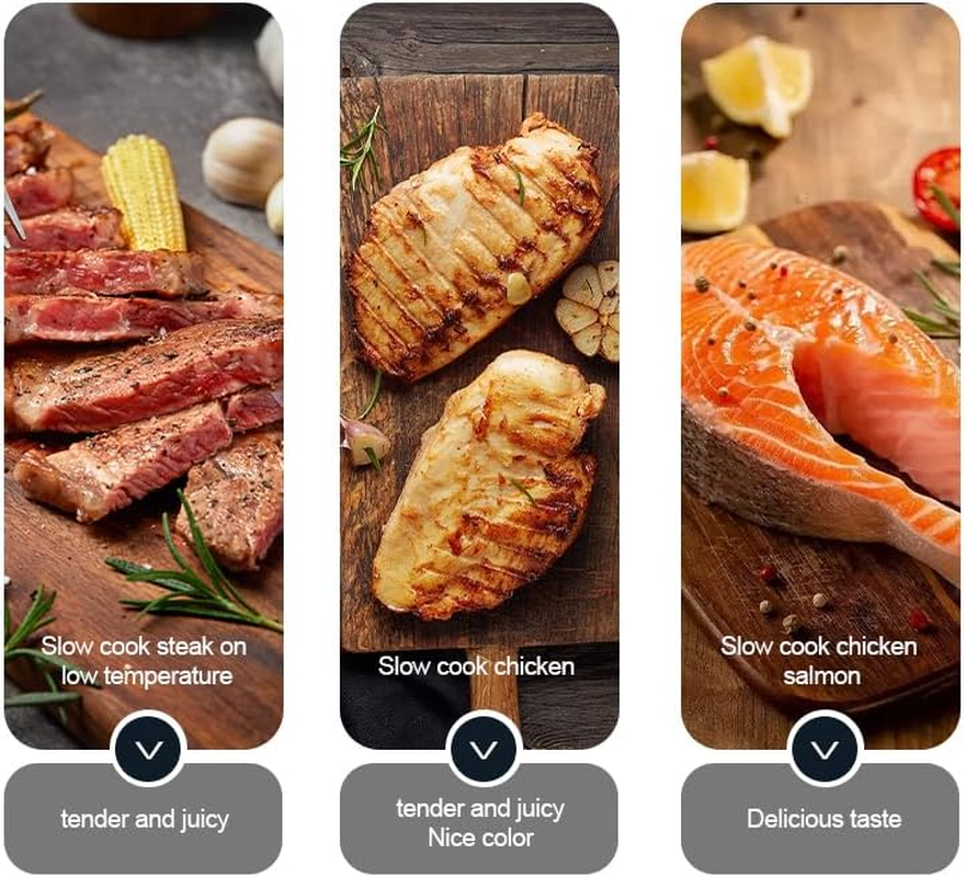 Forubar Sous Vide Cooker, Sous-Vide Cooker Precision Control with Wifi APP, 1100W Sous Vide with App Preset Menus Recipes Precise Temperature & Timer image number 6