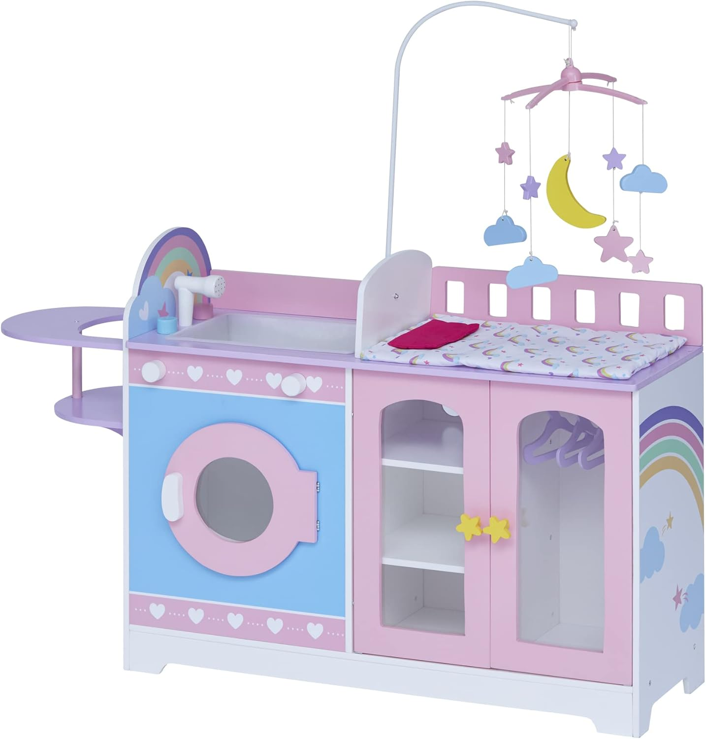 Olivia'S Little World 6-In-1 Baby Doll Changing Station, Pink/Purple image number 1