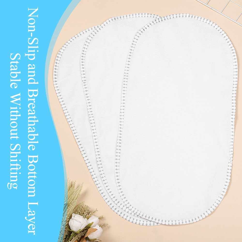 3-Pack Diaper Changing Pads, Changing Pad, Portable Reusable Diaper Pads, Pure Cotton, Washable, TPU Waterproof, Breathable, Enlarged Pad (58.5 * 26.5Cm) image number 3