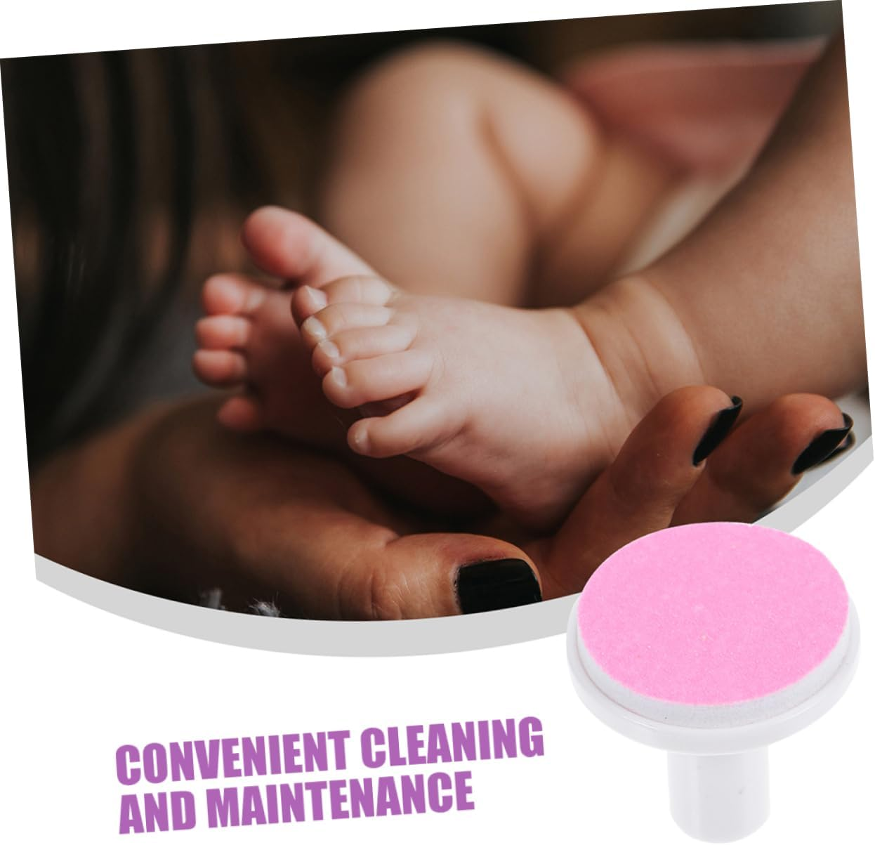 CANIGHT 24Pcs Electric Nail File Trimmer Replacement Heads Adult Nail Grinding Heads image number 4