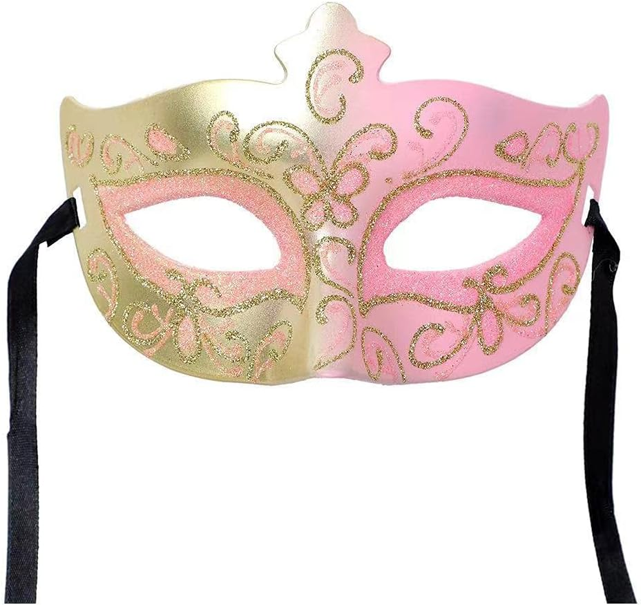 Aoozleny Male Venetian Mardi Gras Halloween Party Masks Evening Prom Mask Costume Accessory Masquerade Mask for Women