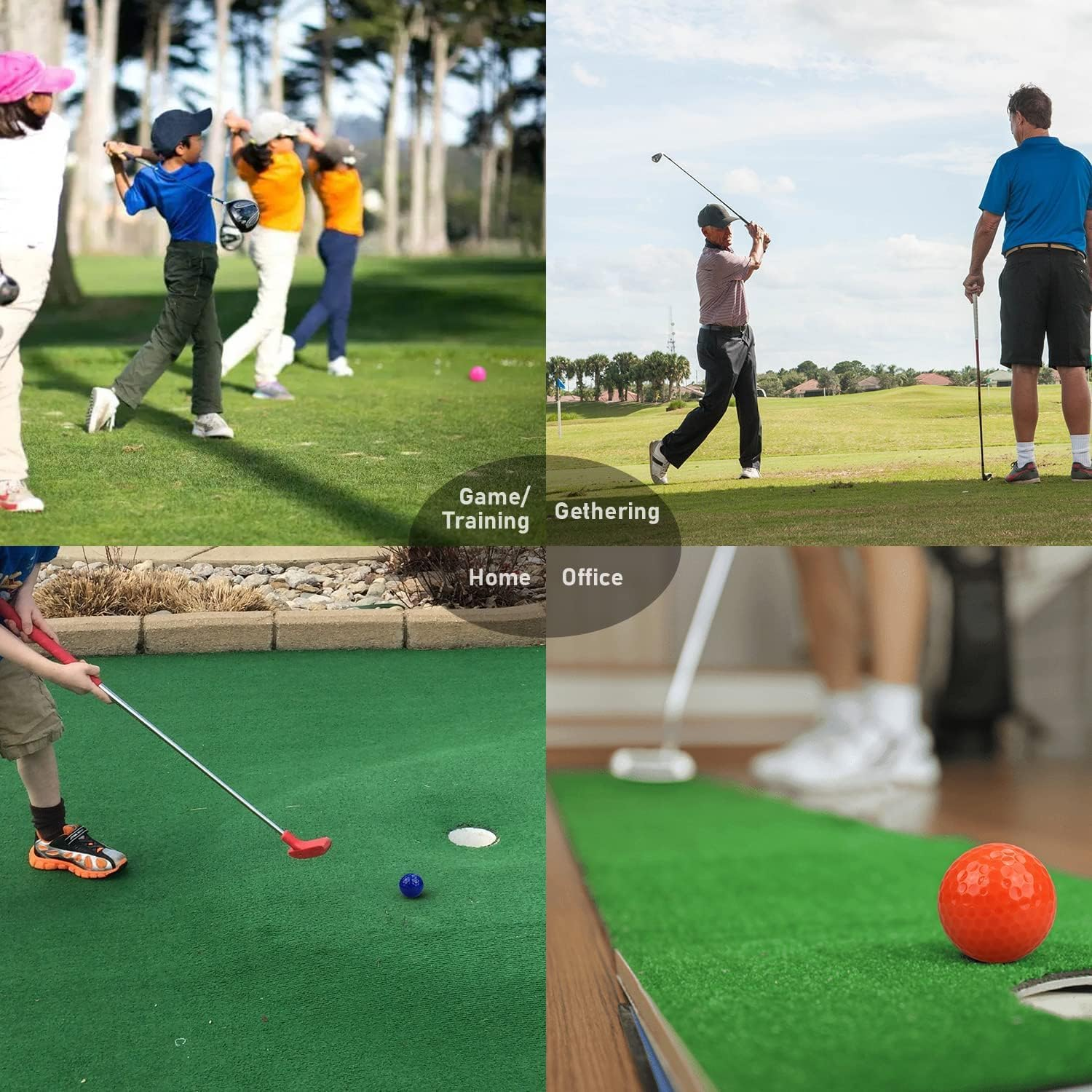 KOFULL New Glow-In-The-Dark Golf Balls with 12-Minute Reset Timer, Super Bright LED Light up Golf Balls - with 4 Leds Core - Great for Night Golf, Backyard Putting Green, Gifts image number 3