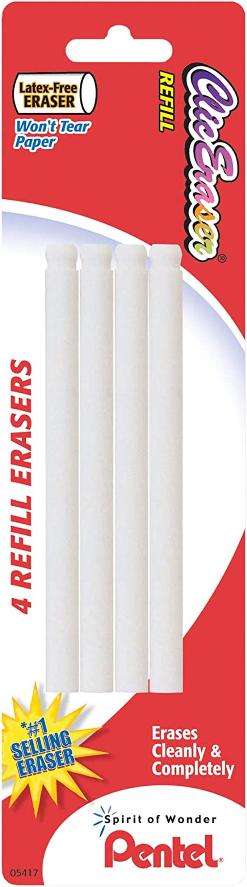 Pentel Refill Eraser for Clic Eraser, Pack of 4 (ZERBP4-K6) image number 3