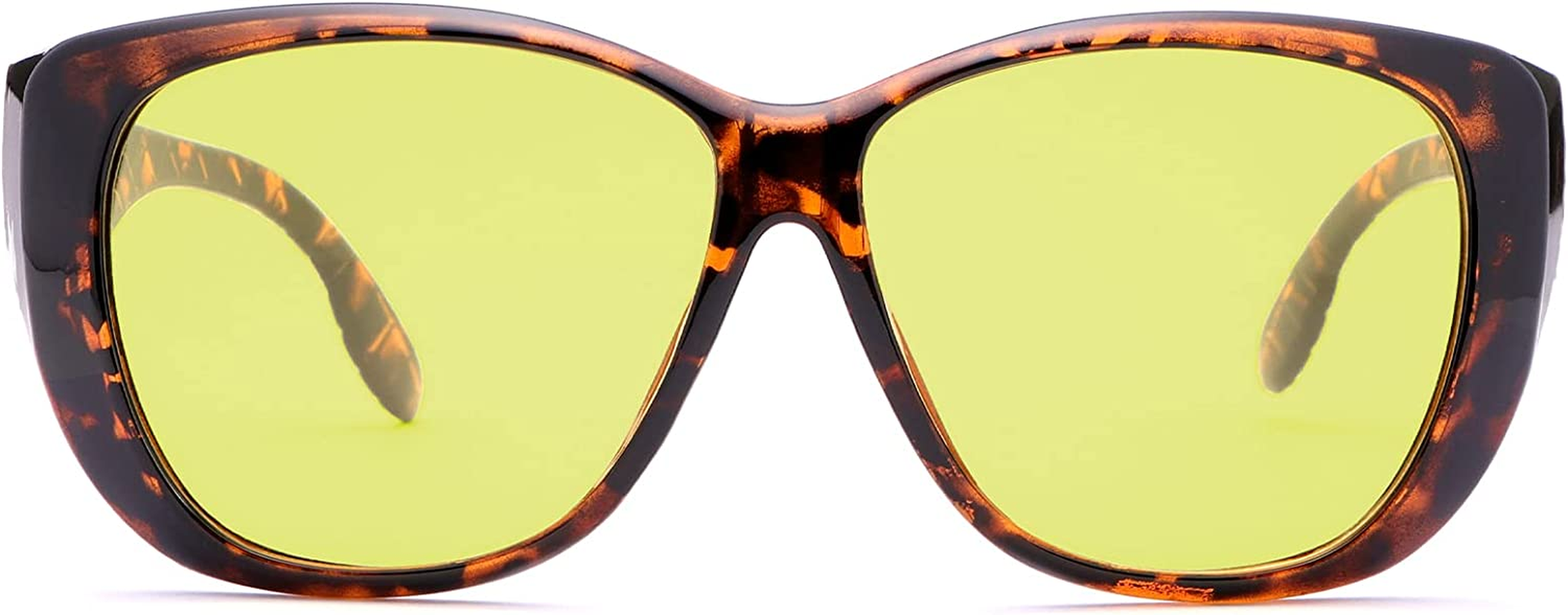 Night Driving Glasses Fit over  Glasses anti Glare Polarized, Wrap around Night Vision Glasses for Men and Women