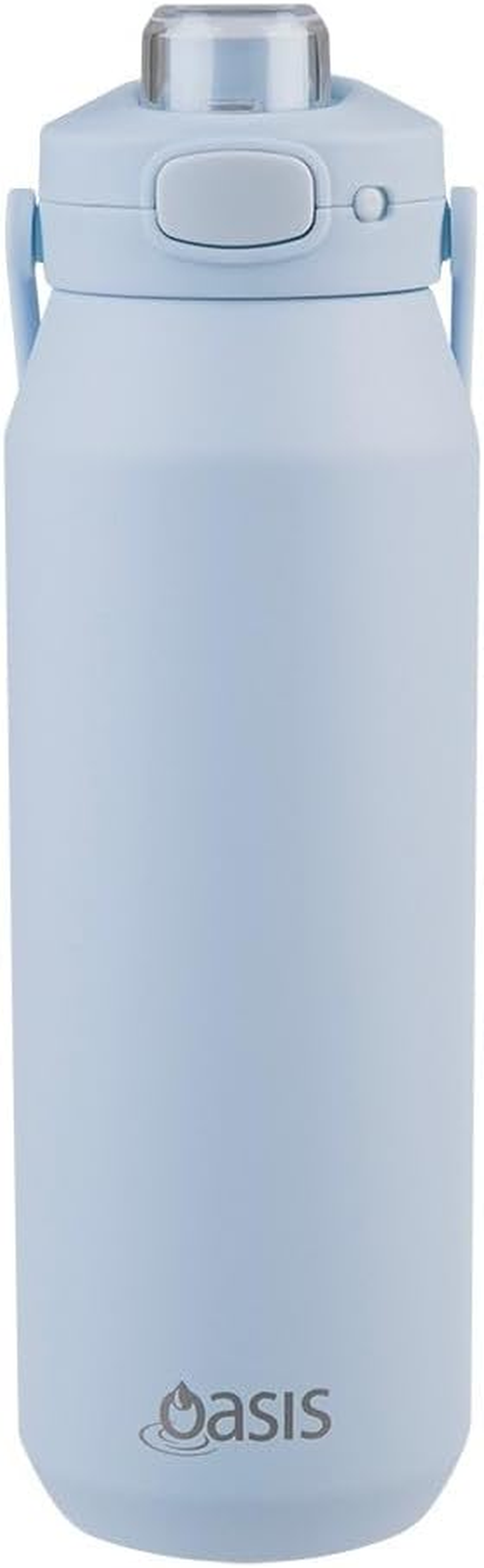 Oasis Ceramic Lined Stainless Steel Triple Wall Insulated 'Capri' Drink Bottle with Quick Release Lid 1 Litre - Periwinkle