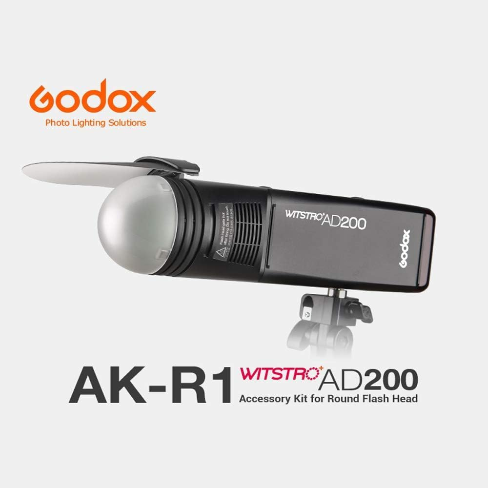 Godox AK-R1 Accessory Kit for Godox V100 V1 V1Pro Ad100Pro round Head Flash, for H200R round Flash Head Compatible with AD200 Pro II Ad200Pro AD200 image number 1
