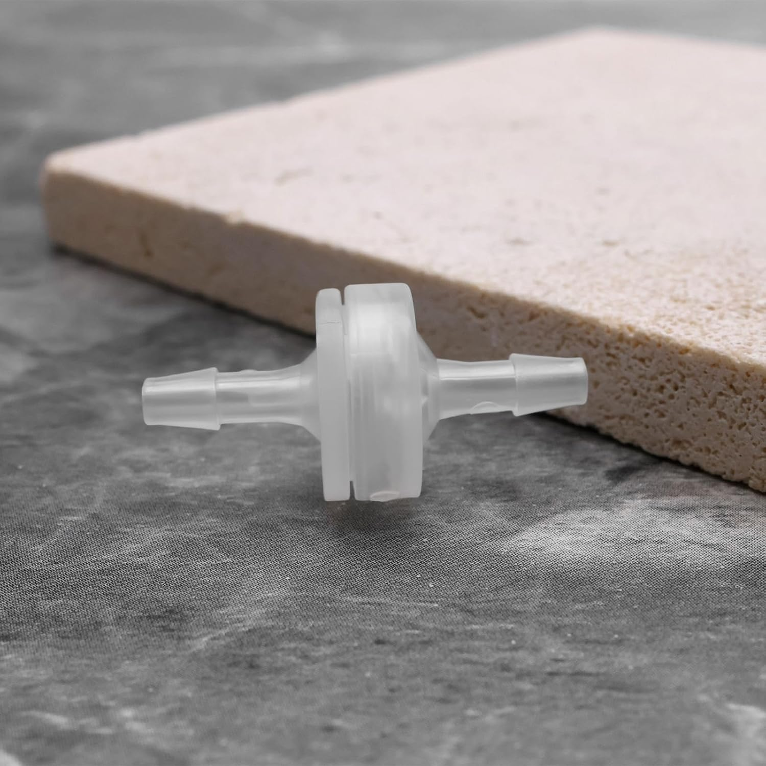 Emagtech 5PCS 1/8 Inch (3Mm) One-Way Check Valve 30.6X14.9Mm PP Non-Return Check Valve for Water Fuel Oil Air Gas Pneumatic Systems image number 2