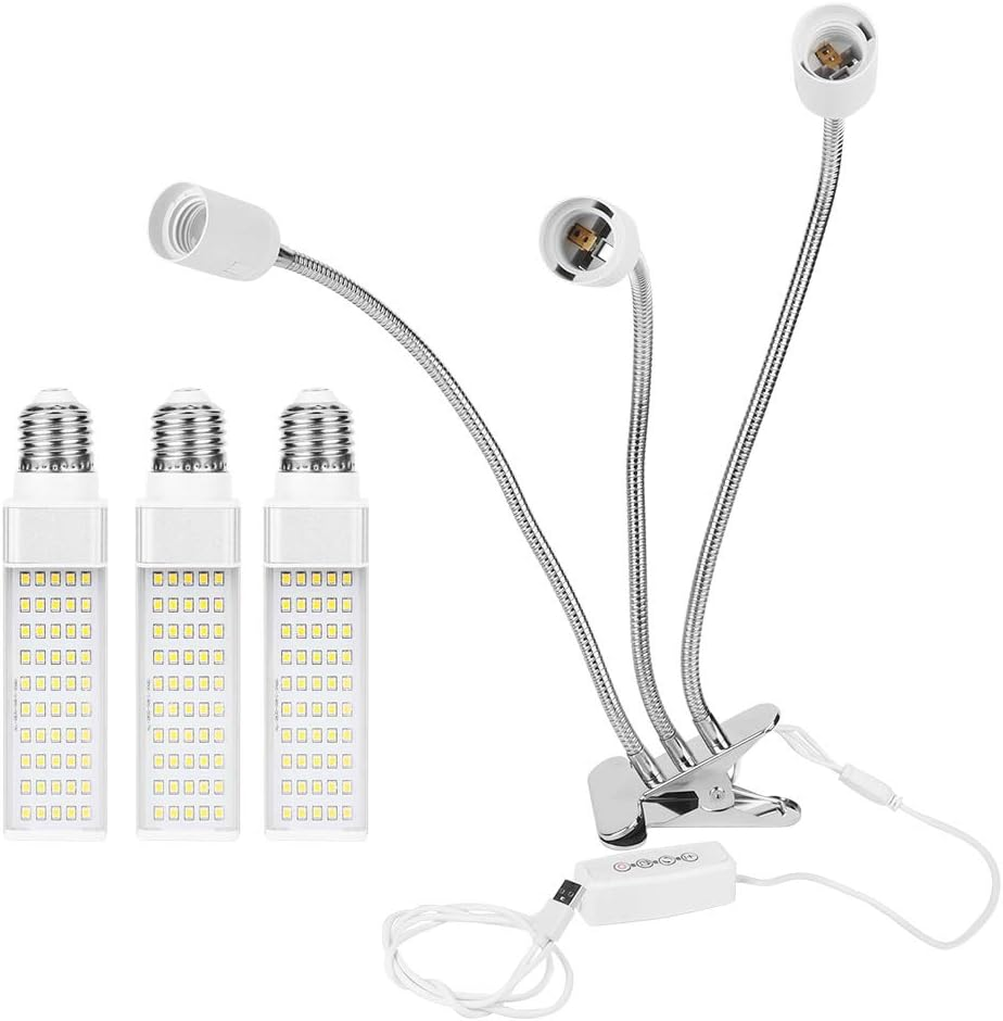 LED E27 Grow Light 75W USB Indoor Plant Full Spectrum Lamp Gooseneck Plants Lights