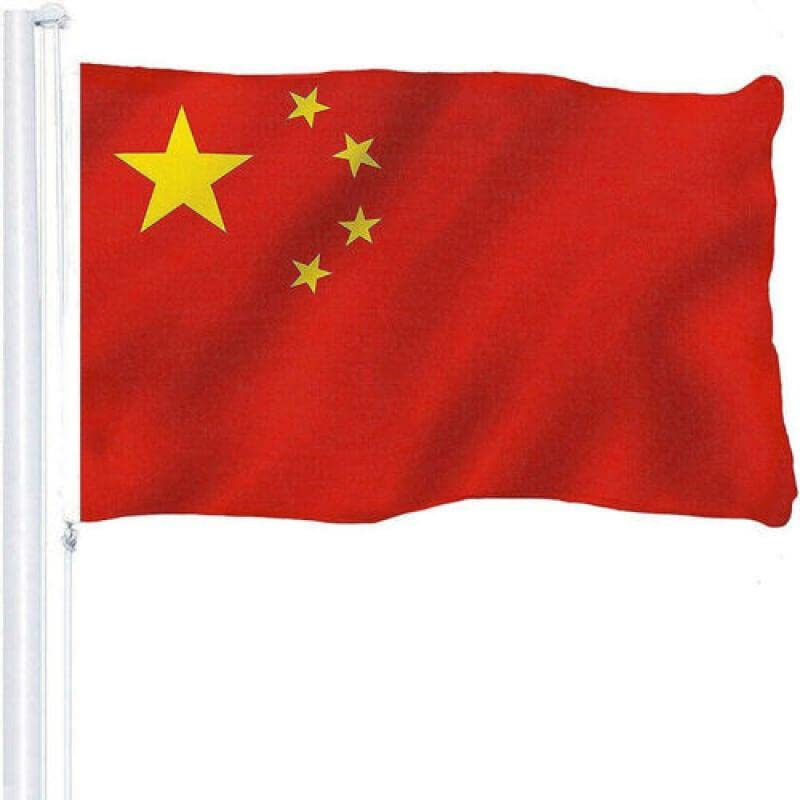 Large Chinese China Flag CN Heavy Duty Outdoor 90 X 150 CM - 3Ft X 5Ft with Metal Grommets, Double-Sided Print, Ideal for Indoor and Outdoor Use image number 2