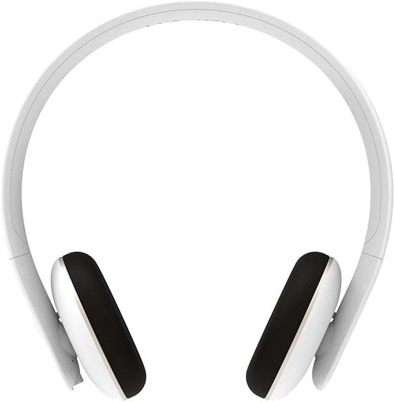 KREAFUNK Ahead Wireless Bluetooth on Ear Headphones, White, Noise Cancelling, 20 Hours Long Play Time, Fast Charging image number 4