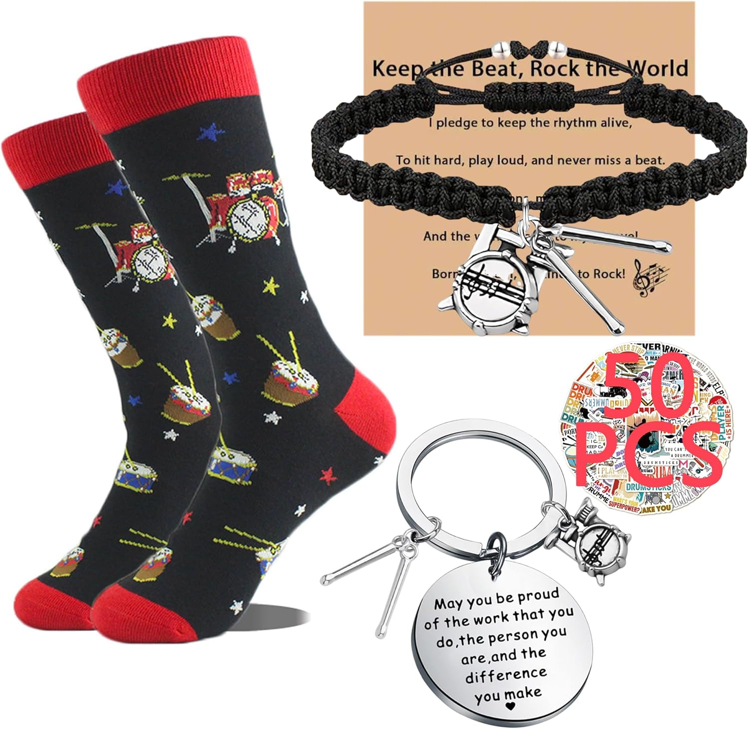 Drummer Gifts for Men - Drummer Accessories Gifts for Rock Fans, Ideal Birthday or Holiday Present for Music Lovers image number 6