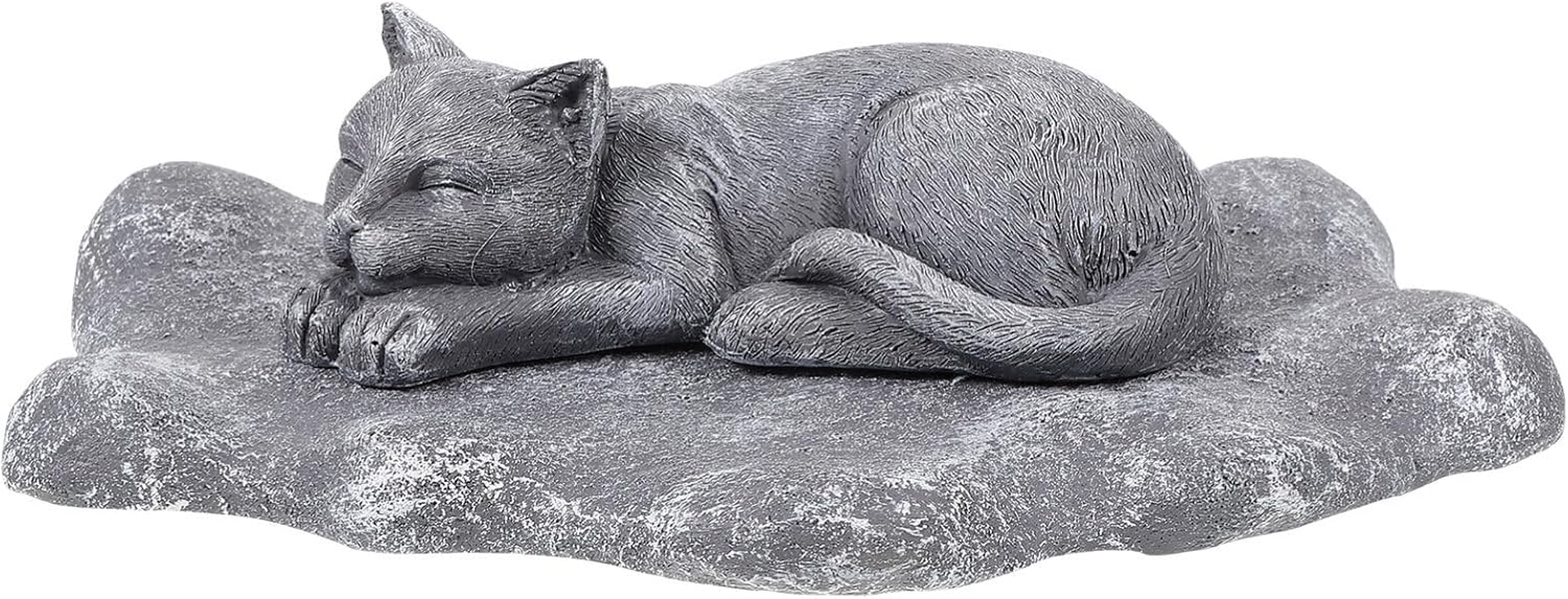 TEHAUX Pet Memorial Stone Statue, Cat Resin Tombstone, Dog Headstones, Memorial Garden Ornaments for Garden, Lawn, Home Decor