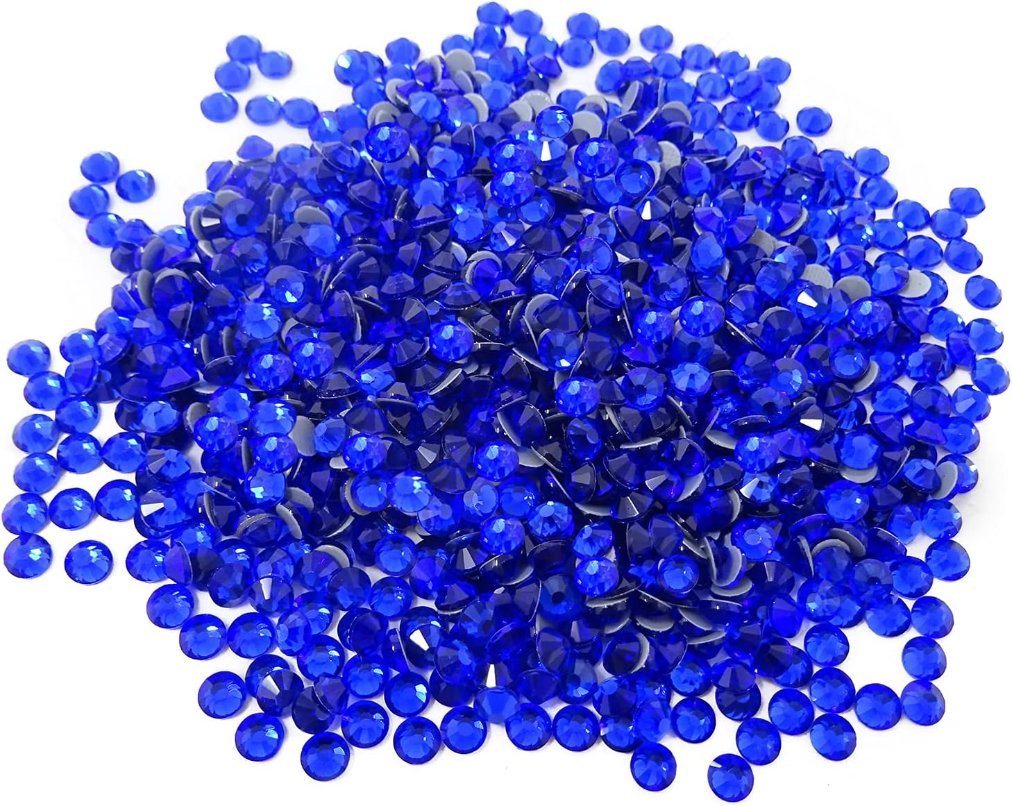 Honbay 1440 Pieces SS20 5Mm Hotfix Rhinestones Sparkly Flatback Rhinestones round Crystal Gems (Light Blue)