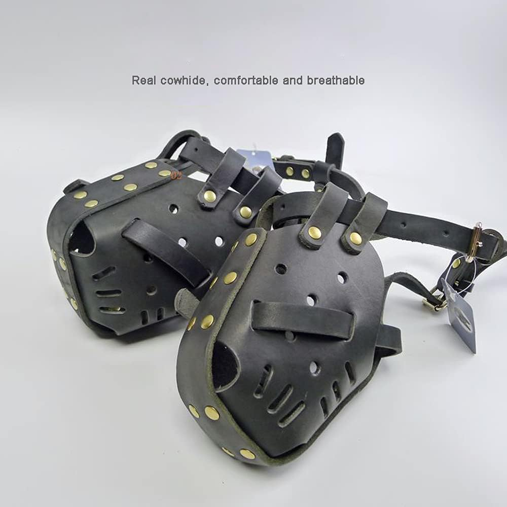 Pet Muzzles, Handmade Leather, Medium and Large Dogs, Horses, Doberman Eastern German Shepherd, Anti-Bite Dog Training Masks, Defense Muzzles, Service,M image number 5
