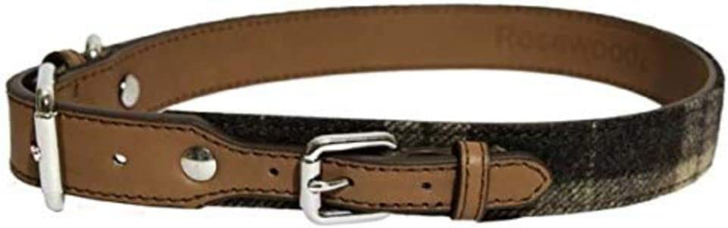 Rosewood Luxury Leather Tweed Check Dog Collar, Medium image number 3