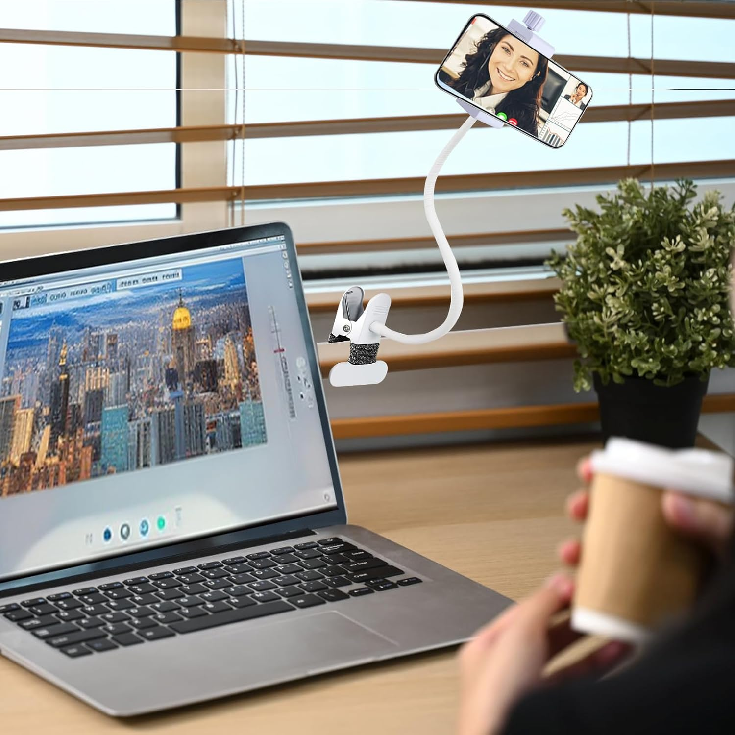 Universal Holder for GHB Baby Monitor, Flexible Baby Camera Mount Bracket for Hellobaby Monitor, Babyphone Accessories Stand for Vtech/Momcozy/Boifun/Babystar/Philips Video Monitor, Mobile Phone Clip image number 3