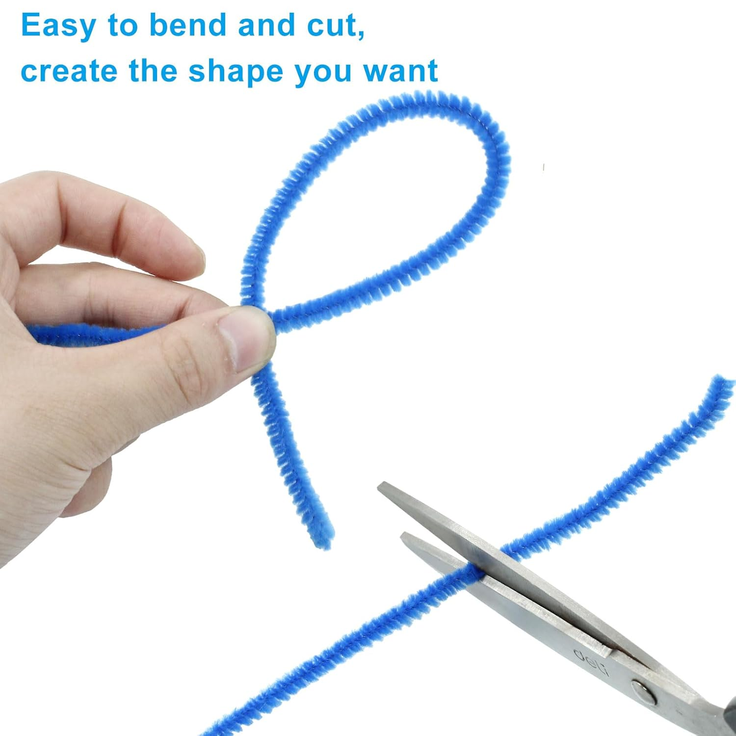 HARSKIYER 200 Pcs Pipe Cleaners Craft, Multicolor Chenille Stems Pipe Cleaners, DIY Pipe Cleaner Bulk 6Mm Fuzzy Pipe Cleaners for Crafting Arts Decorations Festivals (20 Color) image number 3